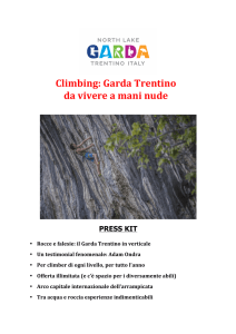 Climbing: Garda Trentino da vivere a mani nude