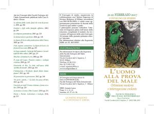 consulta l`Invito - Facoltà Teologica dell`Italia Settentrionale