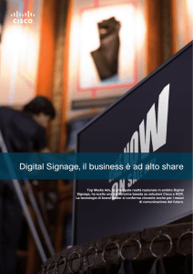 Digital Signage, il business è ad alto share