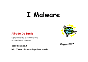I Malware - Dipartimento di Informatica