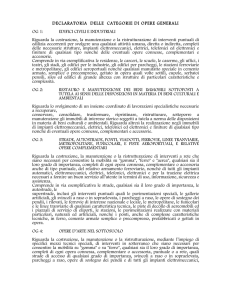 Declaratorie opere generali - STUDIO SPERINI Consulenza Lavori