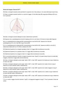 Storia del triangolo -Esercizi 56-77 56) Dato un triangolo isoscele