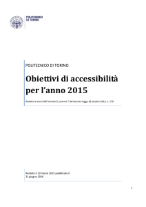 Obiettivi di accessibilità 2015 - swas.polito.it
