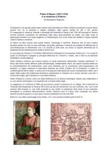 Pietro d`Abano (1257-1318) e la medicina a