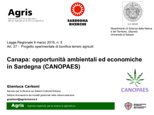 Il progetto CANOPAES, G. Carboni, Agris Sardegna [file ]