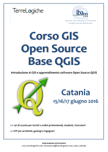 Corso GIS Open Source Base QGIS
