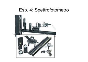 Esp. 4: Spettrofotometro