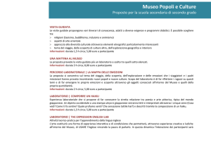 Museo Popoli e culture: proposte