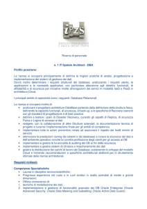 Ricerca di personale n. 1 IT System Architect