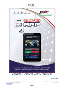 MANUALE CLEVER APP MONOFASE