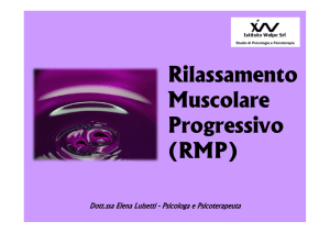 Rilassamento Muscolare Progressivo Progressivo (RMP)