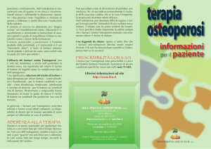 Terapia dell`osteoporosi - Lega Italiana Osteoporosi