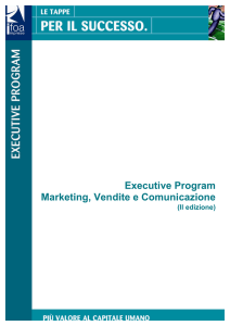 Executive Program Marketing, Vendite e Comunicazione