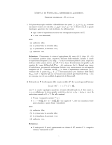 Modulo di Topologia generale e algebrica