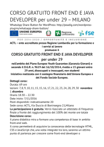 Milano- corso gratuito Java Developer-under29