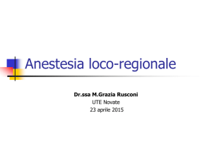 Anestesia plessica/tronculare