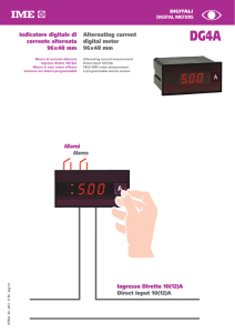Allarmi Alarms Indicatore digitale di corrente alternata 96x48 mm