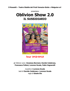 Oblivion Show 2.0 - Il sussidiario