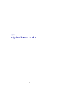 Algebra lineare teorica