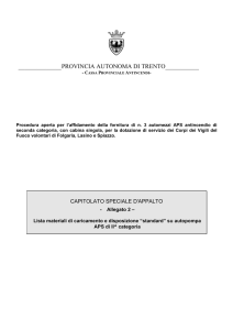 CAPITOLATO - allegato 2 - Agenzia Provinciale per gli Appalti e