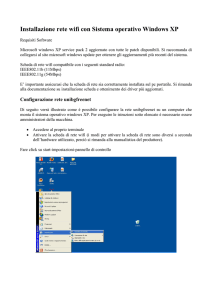 Istruzioni per il collegamento: Windows XP