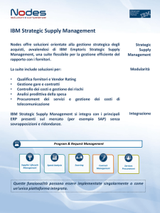 IBM Strategic Supply Management
