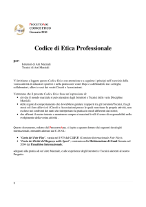 Codice di Etica Professionale