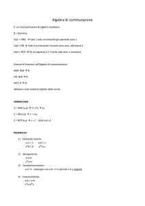 Algebra booleana e Ottimizzazione (16-3