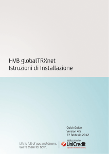 HVB globalTRXnet Istruzioni di Installazione