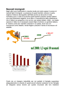 Neonati immigrati - sicupp.it - Società Italiana delle Cure Primarie