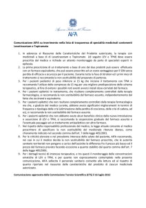Comunicazione AIFA su inserimento nella lista di trasparenza di