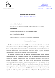 Presentazione - Società Italiana di Diritto Internazionale