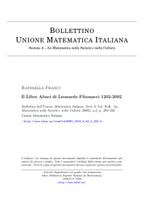 Il Liber Abaci di Leonardo Fibonacci 1202-2002