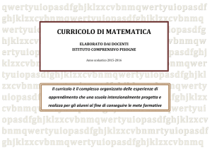 Matematica - Istituto Comprensivo di Pisogne
