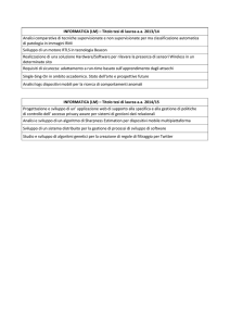 INFORMATICA (LM) – Titolo tesi di laurea a.a. 2013/14 Analisi