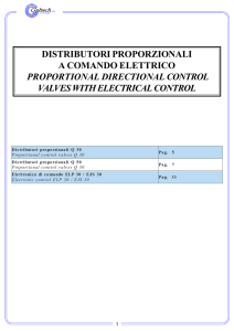 Distributori proporzionali a comando elettrico