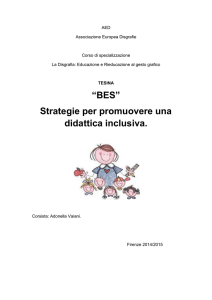 “BES” Strategie per promuovere una didattica inclusiva.