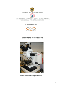 Laboratorio di microscopia - Liceo Statale "Benedetto Croce