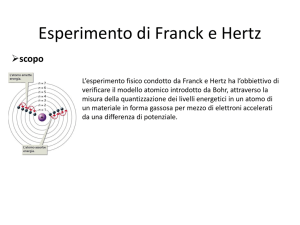 esperimenti di Franck