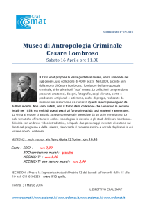 19_ Visita al Museo Antropologico Cesare Lombroso