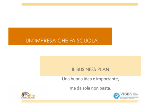 Business Plan - Un`impresa che fa scuola