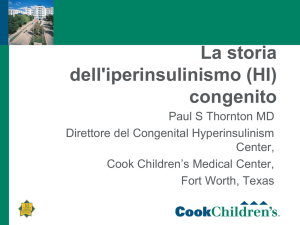Ipoglicemia - Congenital Hyperinsulinism International
