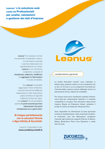 Leanus® è la soluzione web usata da Professionisti per analisi