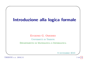Introduzione alla logica formale