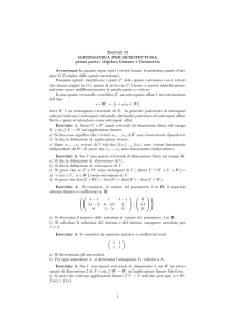 Esercizi di MATEMATICA PER RCHITETTURA prima parte: Algebra