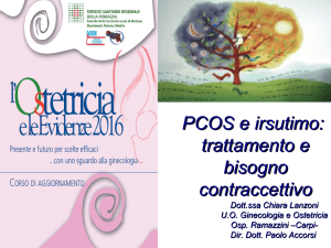 "PCOS ed irsutismo: trattamento e bisogno contraccettivo