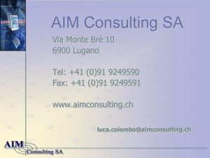 presentazione Aim Consulting SA