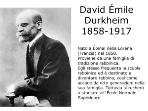 Emile Durkheim - I blog di Unica