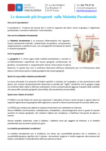 Faq sulla malattia parodontale - Studio Dentistico Vinciguerra Marco