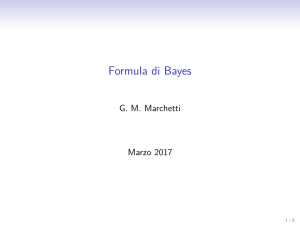 Formula di Bayes - UniFI